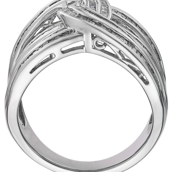 Diamond Baguette lnterwoven Statement Ring - Picture 4 of 5